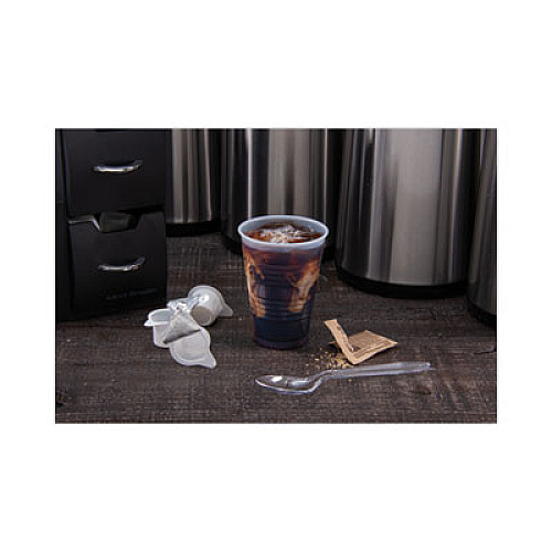 Dart High-Impact Polystyrene Cold Cups, 7 oz, Plastic, Translucent, 100/Sleeve, 25 Sleeves/Carton (Y7)