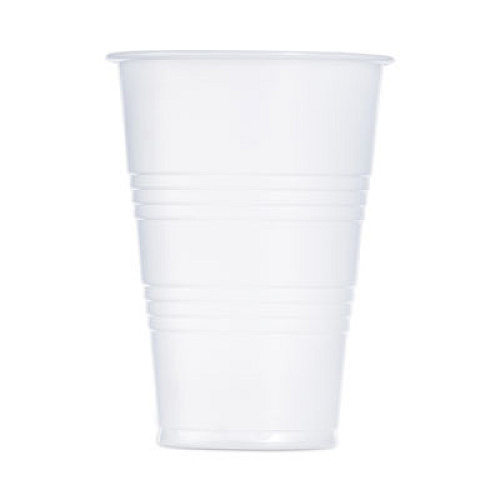 Dart High-Impact Polystyrene Cold Cups, 7 oz, Plastic, Translucent, 100/Sleeve, 25 Sleeves/Carton (Y7)