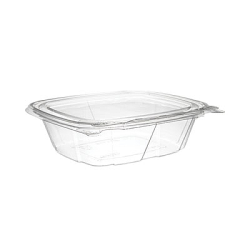 Dart ClearPac SafeSeal Tamper-Resistant/Evident Containers, Flat Lid, 12 oz, Clear, Plastic, 100/Bag, 2 Bags/Carton (CH12DEF)