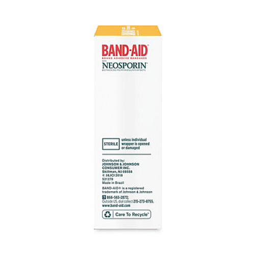 BAND-AID Antibiotic Adhesive Bandages, Assorted Sizes, 20/Box (5570)
