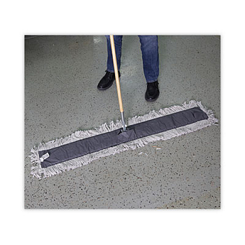Boardwalk Disposable Dust Mop Head, Cotton/Synthetic Fibers, 48 x 5, White (1648)