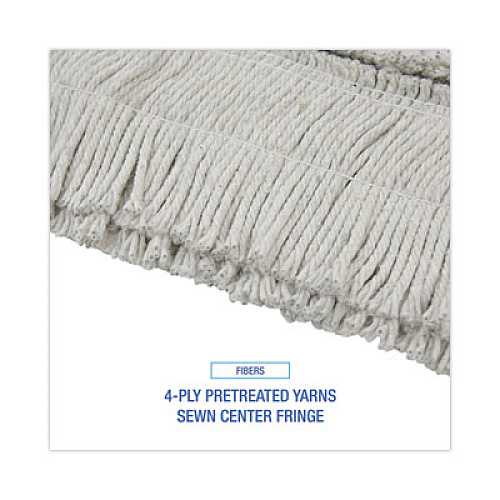 Boardwalk Disposable Dust Mop Head, Cotton, Cut-End, 60 x 5 (1660CT)