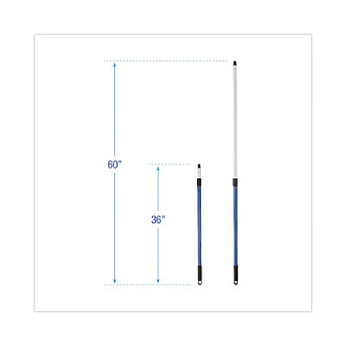 Boardwalk Telescopic Handle for MicroFeather Duster, 36" to 60" Handle, Blue (638)