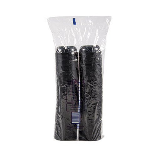 SOLO Polystyrene Portion Cups, 5.5 oz, Plastic, Black, 250/Bag, 10 Bags/Carton (DSS50001)