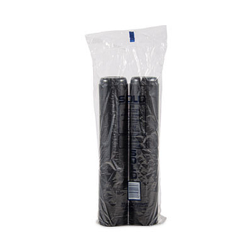SOLO Polystyrene Portion Cups, 2.5 oz, Plastic, Black, 250/Bag, 10 Bags/Carton (DSS2)