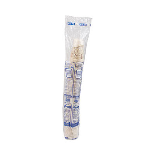 SOLO Symphony Design Wax-Coated Paper Cold Cups, ProPlanet Seal, 7 oz, Beige/White/Red, 100/Sleeve, 20 Sleeves/Carton (R7NSYM)