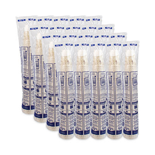 SOLO Symphony Design Wax-Coated Paper Cold Cups, ProPlanet Seal, 9 oz, White/Beige/Red, 100/Sleeve, 20 Sleeves/Carton (R9NSYM)
