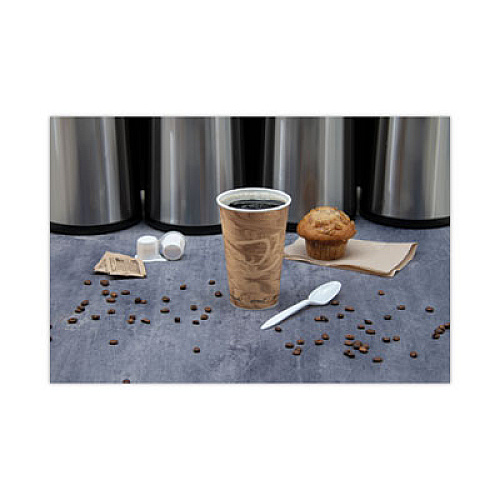 SOLO Mistique Hot Paper Cups, 16 oz, Mistique Design, 50/Sleeve, 20 Sleeves/Carton (316MS)