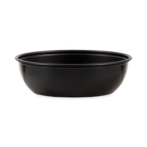 SOLO Polystyrene Portion Cups, 5.5 oz, Plastic, Black, 250/Bag, 10 Bags/Carton (DSS50001)