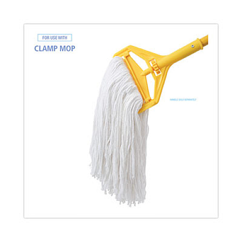 Boardwalk Premium Cut-End Wet Mop Heads, Rayon, 16 oz, White, 12/Carton (216RCT)