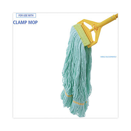 Boardwalk EcoMop Looped-End Mop Head, Recycled Fibers, Extra Large Size, Green (1200XL)