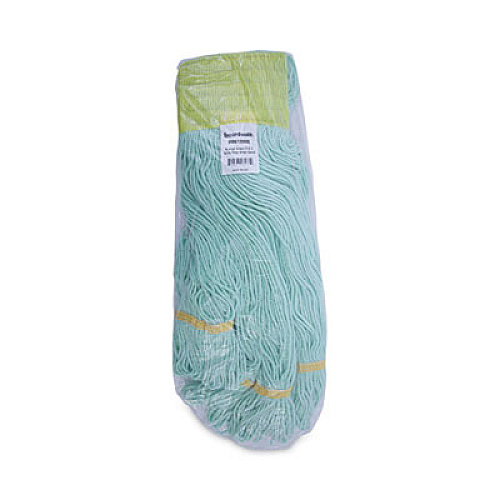 Boardwalk EcoMop Looped-End Mop Head, Recycled Fibers, Extra Large Size, Green, 12/Carton (1200XLCT)