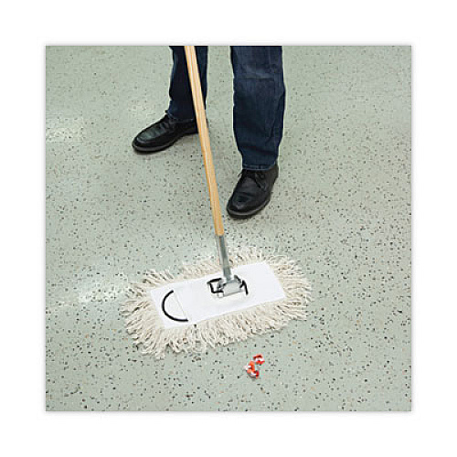 Boardwalk Industrial Dust Mop Head, Cotton, 12 x 5, White (1312)