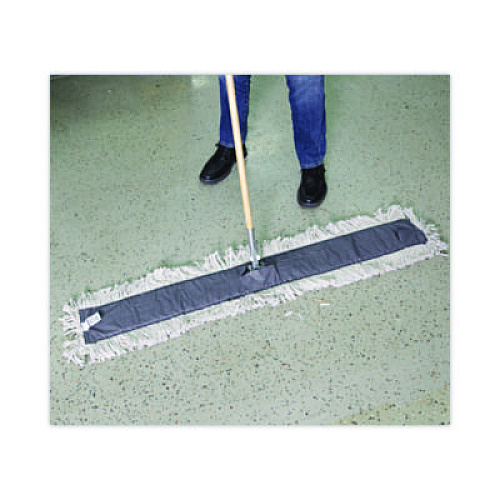 Boardwalk Clip-On Dust Mop Frame, 48w x 5d, Zinc Plated (1448)