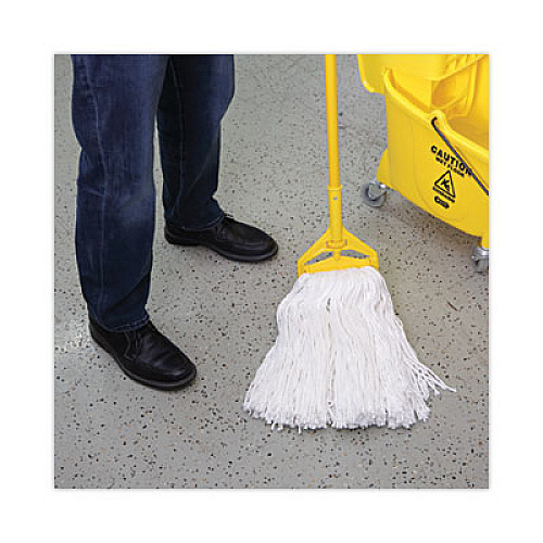 Boardwalk Cut-End Wet Mop Head, Rayon, #32, White, 12/Carton (2032RCT)