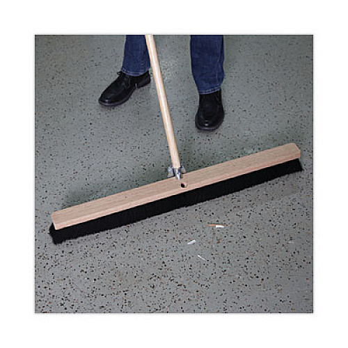 Boardwalk Floor Brush Head, 3" Black Polypropylene Bristles, 36" Brush (20636)