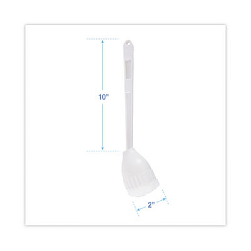 Boardwalk Cone Bowl Mop, 10" Handle, 2" Mop Head, White, 25/Carton (00170)