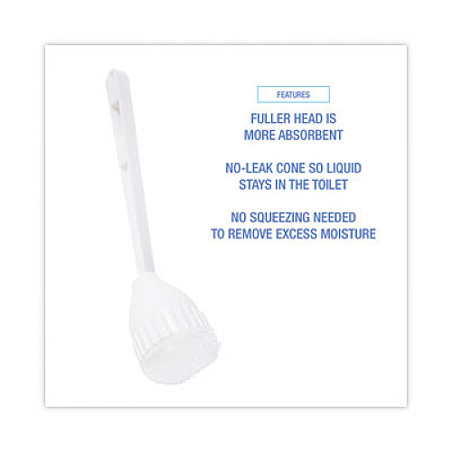 Boardwalk Cone Bowl Mop, 10" Handle, 2" Mop Head, White, 25/Carton (00170)