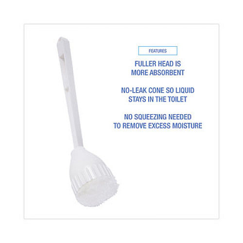 Boardwalk Cone Bowl Mop, 10" Handle, 2" Mop Head, White (00170EA)