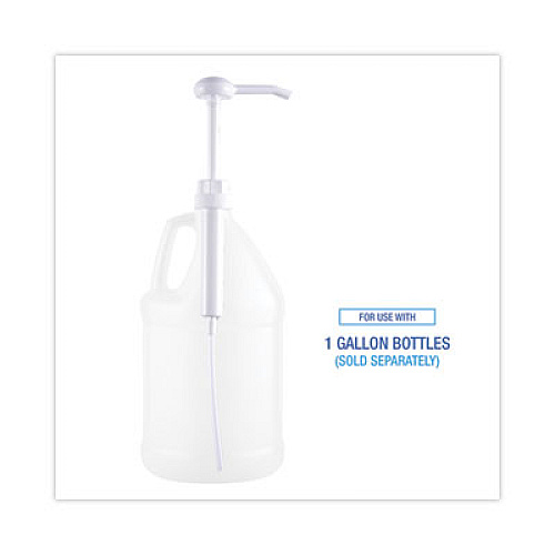 Boardwalk Siphon Pump for 1 gal Bottles, 1 oz Output, 12" Tube, Plastic, White, 12/Carton (00417)
