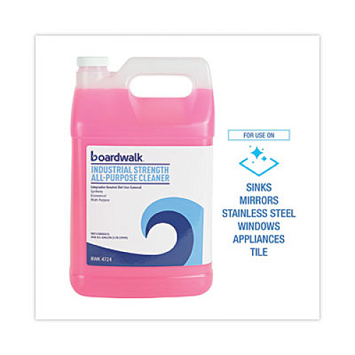 Boardwalk Industrial Strength All-Purpose Cleaner, Lemon Scent, 1 gal Bottle, 4/Carton (4724)