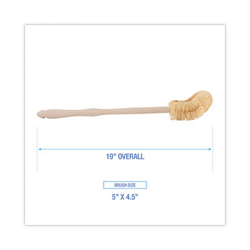Boardwalk Tampico Toilet Bowl Brush, 19" Overall Length, Beige (6217)