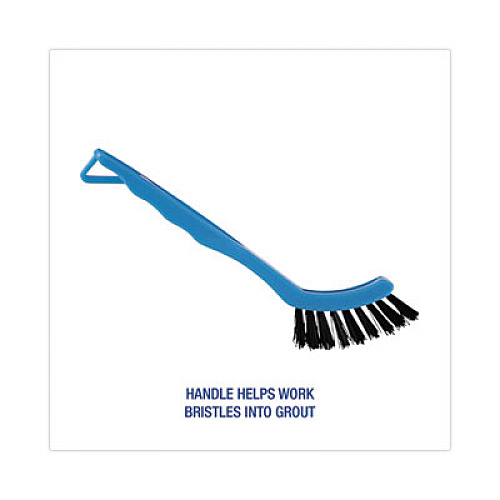 Boardwalk Grout Brush, Black Nylon Bristles, 8.13" Blue Plastic Handle (9008)