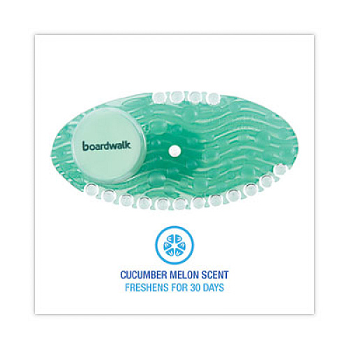 Boardwalk Curve Solid Air Freshener, Cucumber Melon, Green, 10/Box (CURVECME)