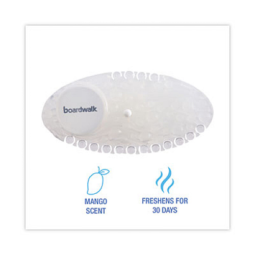Boardwalk Curve Solid Air Freshener, Mango, Clear, 10/Box, 6 Boxes/Carton (CURVEMANCT)