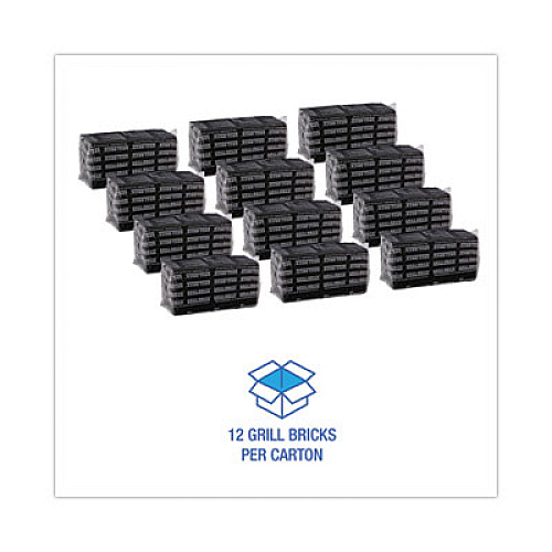 Boardwalk Grill Brick, 8 x 4, Black, 12/Carton (GB12PC)