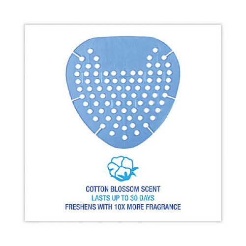 Boardwalk Gem Urinal Deodorizer Screen, Cotton Blossom Scent, Blue, 12/Box (GEMCBL)