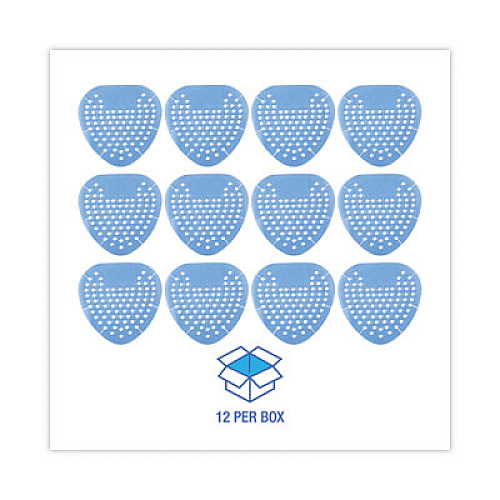 Boardwalk Gem Urinal Deodorizer Screen, Cotton Blossom Scent, Blue, 12/Box (GEMCBL)