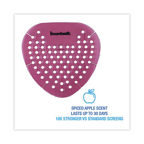 Boardwalk Gem Urinal Deodorizer Screen, Spiced Apple Scent, Red, 12/Box (GEMSAP)