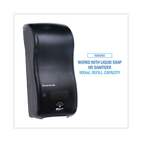 Boardwalk Bulk Fill Soap Dispenser, 900 mL, 5.5 x 4 x 12, Black (SH900SBBW)