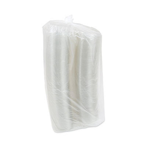 Pactiv Evergreen EarthChoice Recycled PET Hinged Container, 8 oz, 4.92 x 5.87 x 1.32, Clear, Plastic, 200/Carton (0CA910080000)