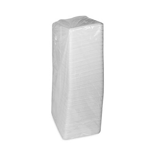 Pactiv Evergreen Supermarket Tray, #8S, 10 x 8 x 0.65, White, Foam, 500/Carton (0TF108S00000)