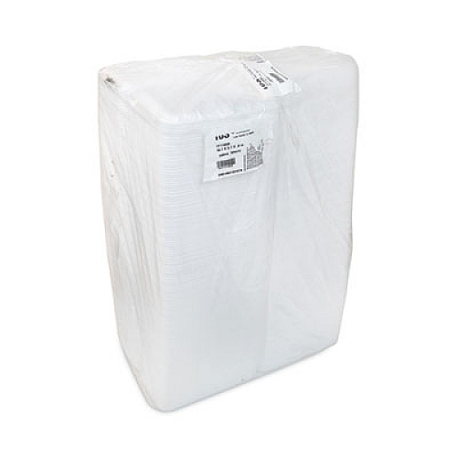 Pactiv Evergreen Supermarket Tray, #10S, 10.75 x 5.7 x 0.65, White, Foam, 500/Carton (0TF110S00000)