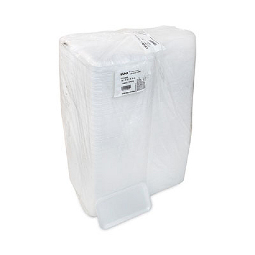 Pactiv Evergreen Supermarket Tray, #10S, 10.75 x 5.7 x 0.65, White, Foam, 500/Carton (0TF110S00000)
