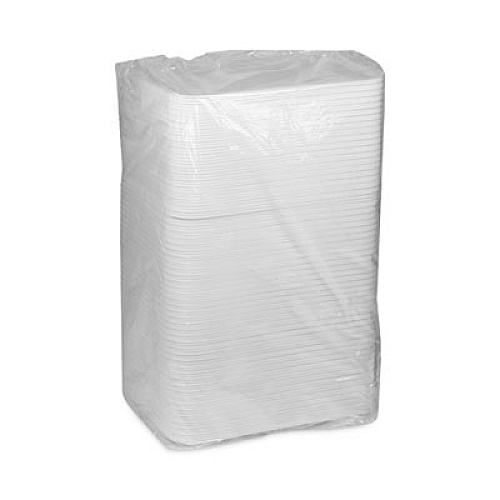 Pactiv Evergreen Supermarket Tray, #1216, 16.25 x 12.662 x 0.62, White, Foam, 100/Carton (0TF112160000)