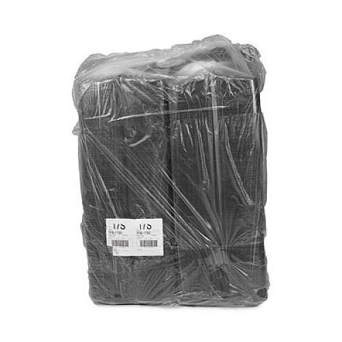 Pactiv Evergreen Meat Tray, #17S, 8.3 x 4.8 x 0.65, Black, Foam, 1,000/Carton (0TFB17S00000)