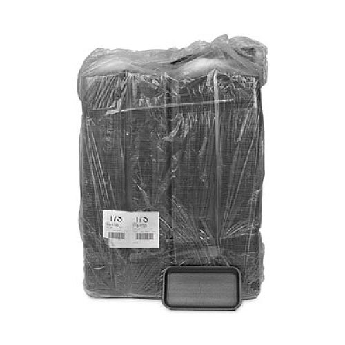 Pactiv Evergreen Meat Tray, #17S, 8.3 x 4.8 x 0.65, Black, Foam, 1,000/Carton (0TFB17S00000)