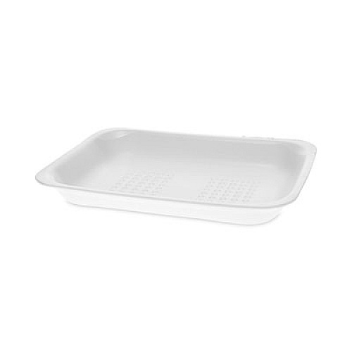 Pactiv Evergreen Meat Tray, #2, 8.4 x 5.9 x 1.2, White, Foam, 500/Carton (51P102FS)