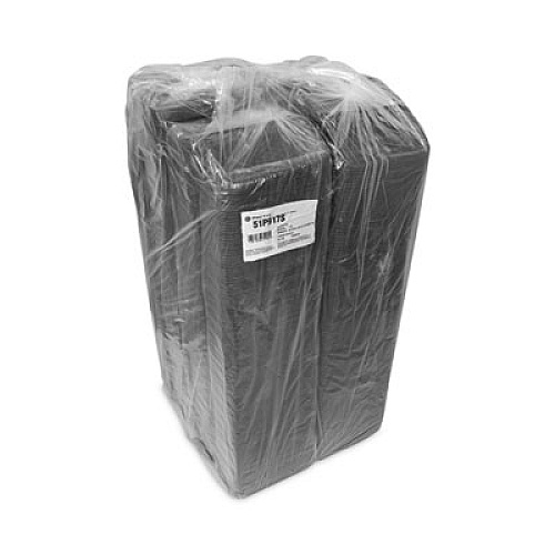 Pactiv Evergreen Foam Supermarket Tray, #17S, 8.4 x 4.5 x 0.7, Black, Foam, 1,000/Carton (51P917S)