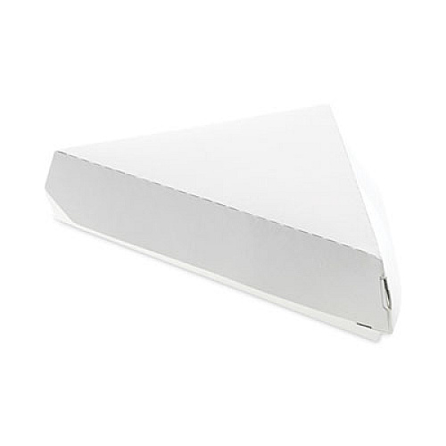 Pactiv Evergreen Paperboard Hinged Container, Pizza Box, 8.26 x 6.56 x 1.5, White, Paper, 500/Carton (D148CLMW)