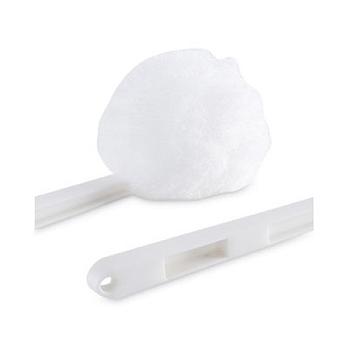 Boardwalk Deluxe Toilet Bowl Mop, 12" Handle, 2" Mop Head, White (00160EA)