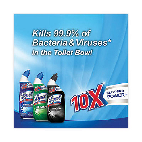 LYSOL Brand Disinfectant Toilet Bowl Cleaner with Bleach, 24 oz, 8/Carton (96085)