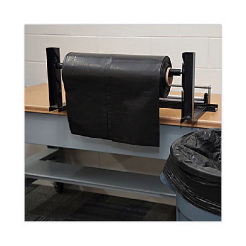 Boardwalk Industrial Can Liner Rolls, 60 gal, 2.7 mil, 21" x 17" x 63", Black, 50/Carton (D38634BN)