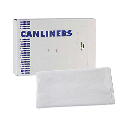 Boardwalk High Density Industrial Can Liners Flat Pack, 60 gal, 13 mic, 38" x 60", Natural, Flat Pack, 200/Carton (H3860H)