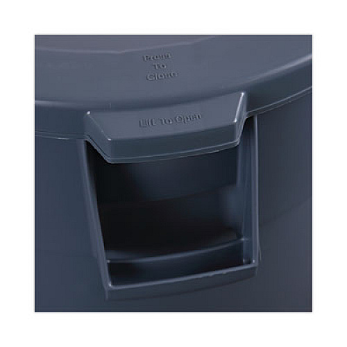 Boardwalk Lids for 32 gal Waste Receptacle, Flat-Top, Round, Plastic, Gray (32GLWRLIDG)