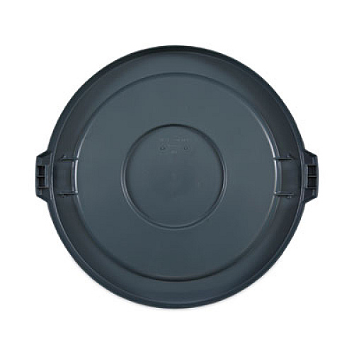 Boardwalk Lids for 32 gal Waste Receptacle, Flat-Top, Round, Plastic, Gray (32GLWRLIDG)